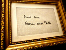 Load image into Gallery viewer, Custom Handwritten Framed Embroidery
