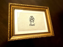 Load image into Gallery viewer, Custom Handwritten Framed Embroidery
