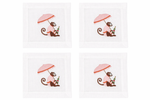 Load image into Gallery viewer, Pink Parasol Champagne Monkey
