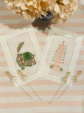 Load image into Gallery viewer, Moroccan Elephant with Feather Hampton Cocktail Napkins
