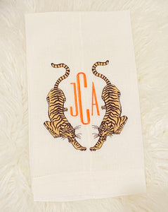 Chinoiserie Tigers Tea Towel