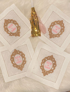Press for Champagne Cocktail Napkins
